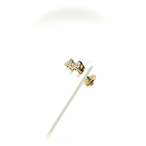 Boucles d'oreilles Boucles d'oreilles puces en or jaune 750 et diamants 58 Facettes Z15B51730