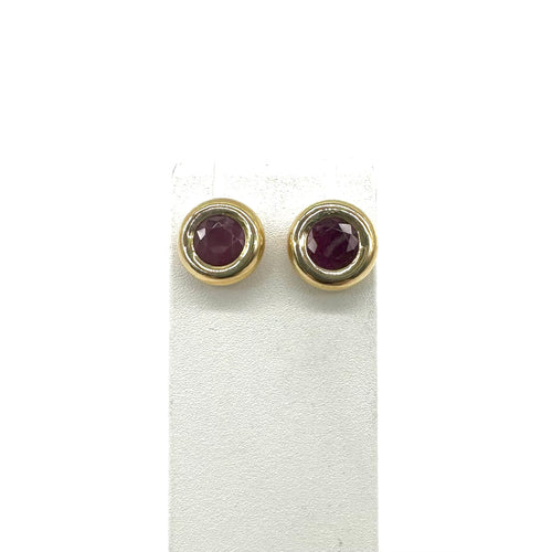 Boucles d'oreilles Boucles d'oreilles - Rubis en or jaune 58 Facettes Z1351474
