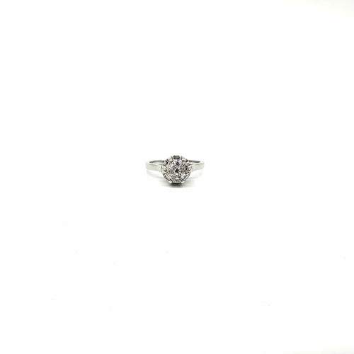 Bague 49 Bague en platine ornée de diamants 58 Facettes Z15B51638