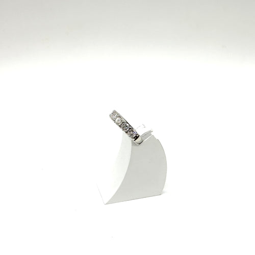 Bague 48 Alliance en or blanc 750 et diamants taille brillant 58 Facettes Z15B51677