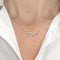Collier Collier en or blanc 750 et diamants 0,20 ct 58 Facettes Z1351617