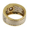 Bague Anello fascia en or jaune et blanc avec diamants 58 Facettes G3889