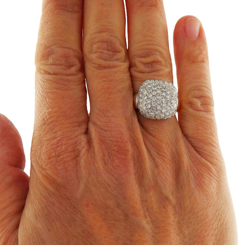 Bague Anello en or jaune pavé de diamants 58 Facettes G3878
