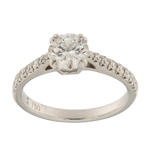 Bague Anello solitario - Bague en or blanc 750/1000 diamants 58 Facettes G3658