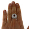 Bague Anello en or blanc avec rubis 1,05 ct et diamants 1,84 ct 58 Facettes G3706