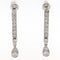 Boucles d'oreilles Orecchini pendenti en or blanc avec diamants taille brillant 58 Facettes G3774