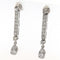 Boucles d'oreilles Orecchini pendenti en or blanc avec diamants taille brillant 58 Facettes G3774