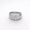 Bague 51 Bague motif nid d’abeille en or blanc et diamants 58 Facettes 16705