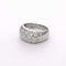 Bague 51 Bague motif nid d’abeille en or blanc et diamants 58 Facettes 16705