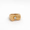 Bague 53 Bague éventail en or jaune 18 carats et diamant 58 Facettes 17189