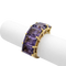 Bague 53 Bague en or jaune 18 carats et améthystes 58 Facettes 5575