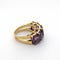 Bague 53 Bague en or jaune 18 carats et améthystes 58 Facettes 5575