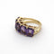 Bague 53 Bague en or jaune 18 carats et améthystes 58 Facettes 5575