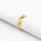 Bague 54 Bague géométrique en or jaune 18 carats et diamant 58 Facettes 5623