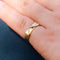 Bague 54 Bague géométrique en or jaune 18 carats et diamant 58 Facettes 5623