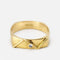 Bague 54 Bague géométrique en or jaune 18 carats et diamant 58 Facettes 5623