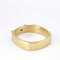 Bague 54 Bague géométrique en or jaune 18 carats et diamant 58 Facettes 5623