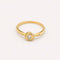 Bague 50 Bague solitaire florale en or jaune et diamant 58 Facettes 25042
