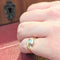 Bague 47 Bague en or jaune 18 carats et diamant 58 Facettes 26373