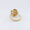 Bague 54 Bague florale en or jaune 18 carats et perle de culture 58 Facettes 27552
