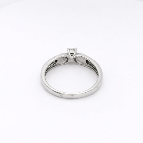 Bague 54 Solitaire - Bague en or blanc et diamants 58 Facettes 28793