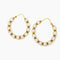 Boucles d'oreilles Boucles d'oreilles créoles en or jaune 18 carats et perles 58 Facettes 27556