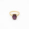 Bague 59 Bague en or jaune 14 carats et saphir étoilé 58 Facettes 28921