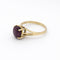 Bague 59 Bague en or jaune 14 carats et saphir étoilé 58 Facettes 28921
