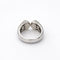 Bague 53 Bague ouverte en or blanc 18 carats et diamants 58 Facettes 28797