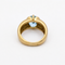 Bague 49 Bague en or jaune 18 carats et topaze bleue 58 Facettes 29045