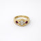 Bague 50 Bague en or jaune 18 carats, diamants et rubis 58 Facettes 29011