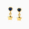 Boucles d'oreilles Boucles d'oreilles étoiles en or jaune et saphirs 58 Facettes 28991