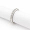 Bague 54 Alliance en or blanc 18 carats et diamants 58 Facettes 29791