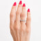 Bague 54 Alliance en or blanc 18 carats et diamants 58 Facettes 29791