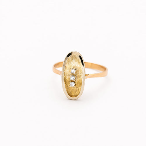 Bague 56 Bague en or jaune 18 carats et diamants 58 Facettes 29585