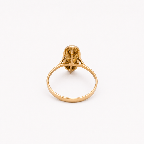 Bague 56 Bague en or jaune 18 carats et diamants 58 Facettes 29585