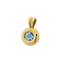 Pendentif Pendentif en or jaune 18 carats et topaze bleue 58 Facettes 29053
