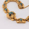 Bracelet Bracelet en or jaune 18 carats et turquoises 58 Facettes 27765
