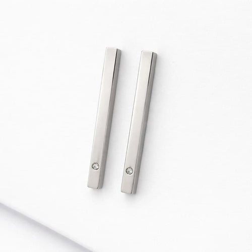Boucles d'oreilles Boucles d'oreilles pendantes en or blanc et diamants 58 Facettes 30220