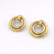 Boucles d'oreilles Boucles d'oreilles en or jaune et or blanc 18 carats 58 Facettes 30588
