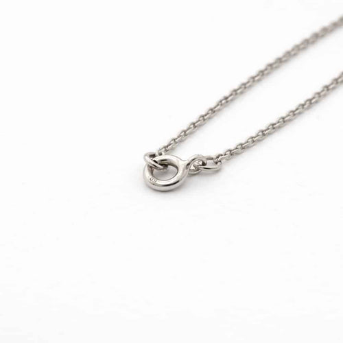 Collier Collier pendentif en or blanc et citrine 58 Facettes 30824