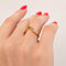 Bague 54 Garel - Bague solitaire en or jaune et diamant 58 Facettes 30885