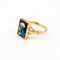 Bague 54 Bague portrait en or jaune et émail 58 Facettes 31134
