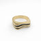 Bague 58 Bague architecturée en or jaune et or blanc 58 Facettes 31226