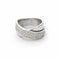 Bague 52 Bague croisée en or blanc et diamants 58 Facettes 31893