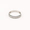 Bague 53 Demi-alliance - Bague en or blanc et diamants princesse 58 Facettes 31889