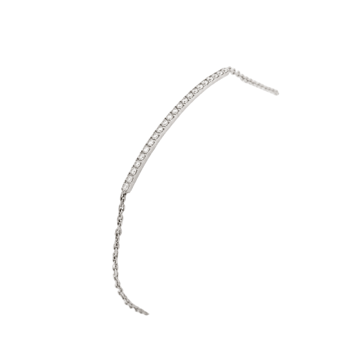 Bracelet Bracelet ligne en or blanc et diamants 58 Facettes 31896