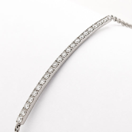 Bracelet Bracelet ligne en or blanc et diamants 58 Facettes 31896