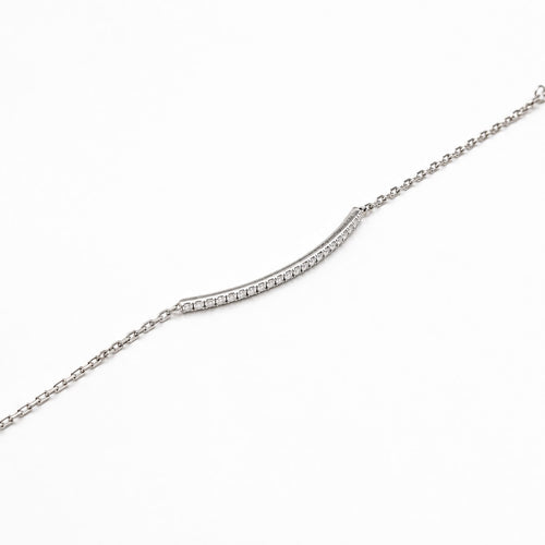 Bracelet Bracelet ligne en or blanc et diamants 58 Facettes 31896