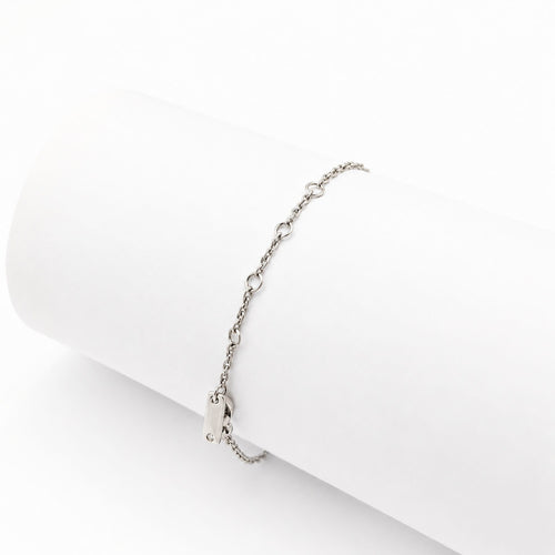Bracelet Bracelet ligne en or blanc et diamants 58 Facettes 31896
